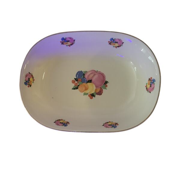 Vintage 30s Country Gentleman by Cavitt Shaw WS George Rectangle Serving Bowl - Picture 1 of 10